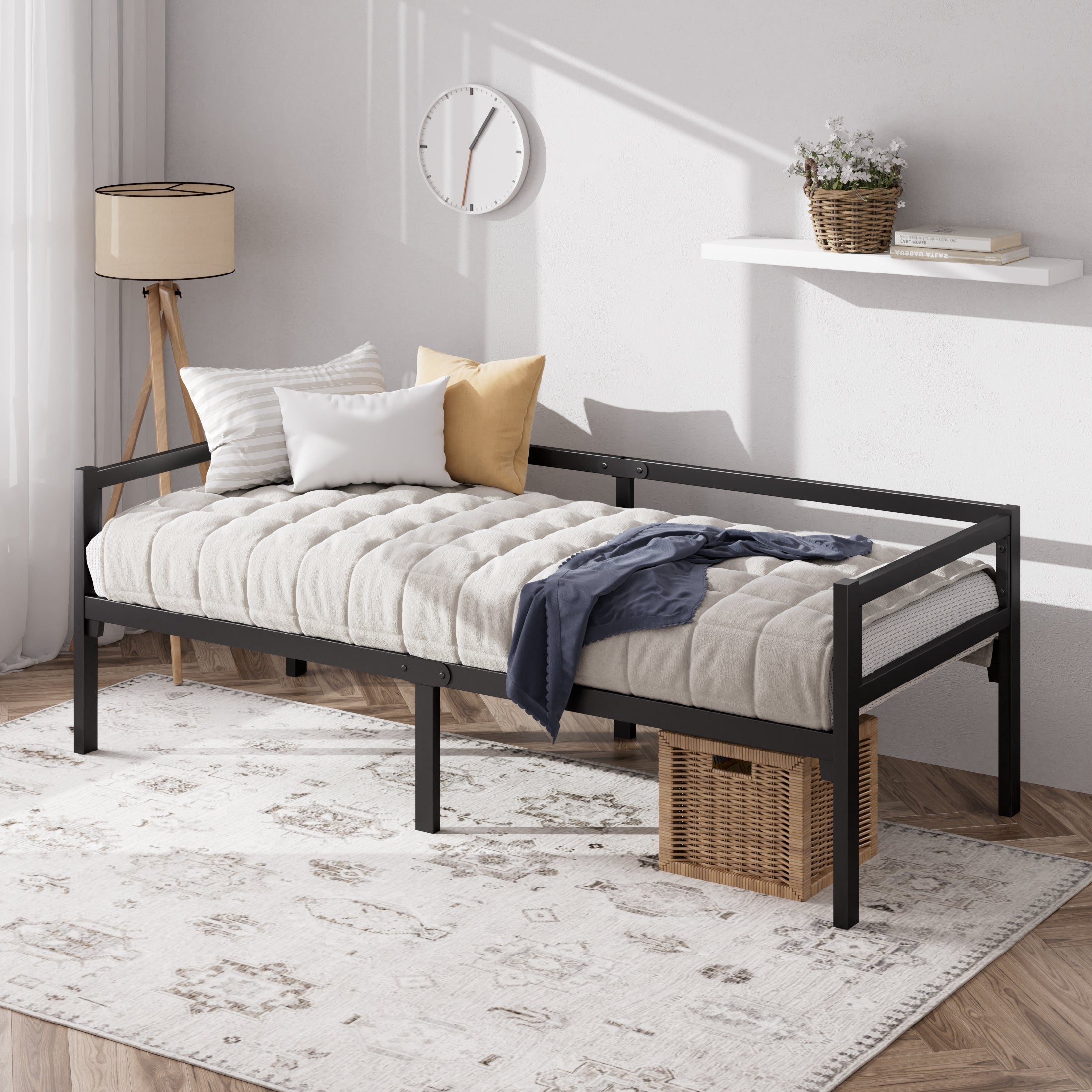 Daybed ベットフレーム 36cm シングル ブラック ホワイト