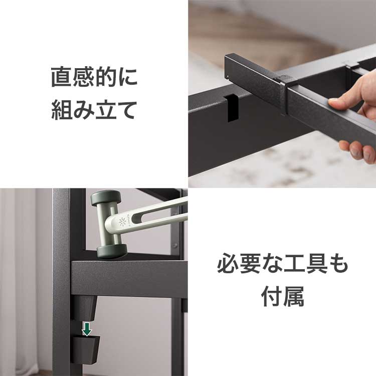 Daybed ベットフレーム 36cm シングル ブラック ホワイト