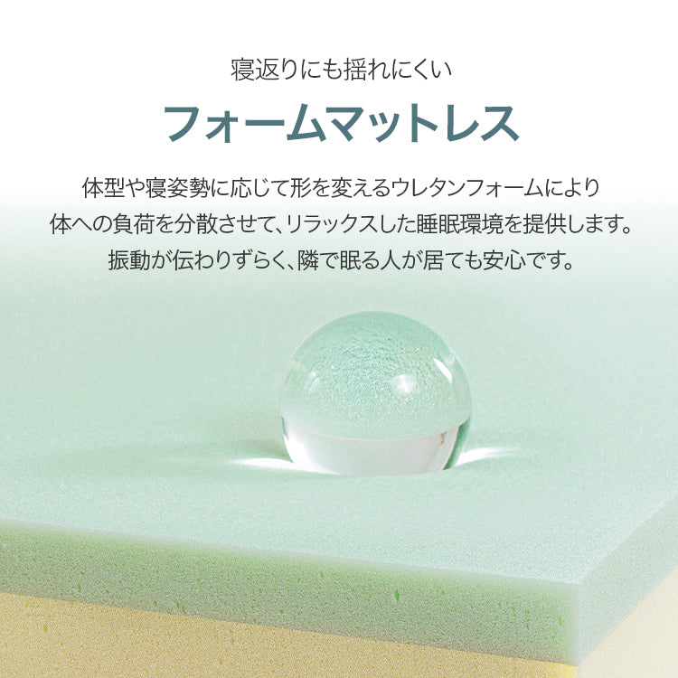 GreenTea 低反発フトンマットレス 10cm ホワイト