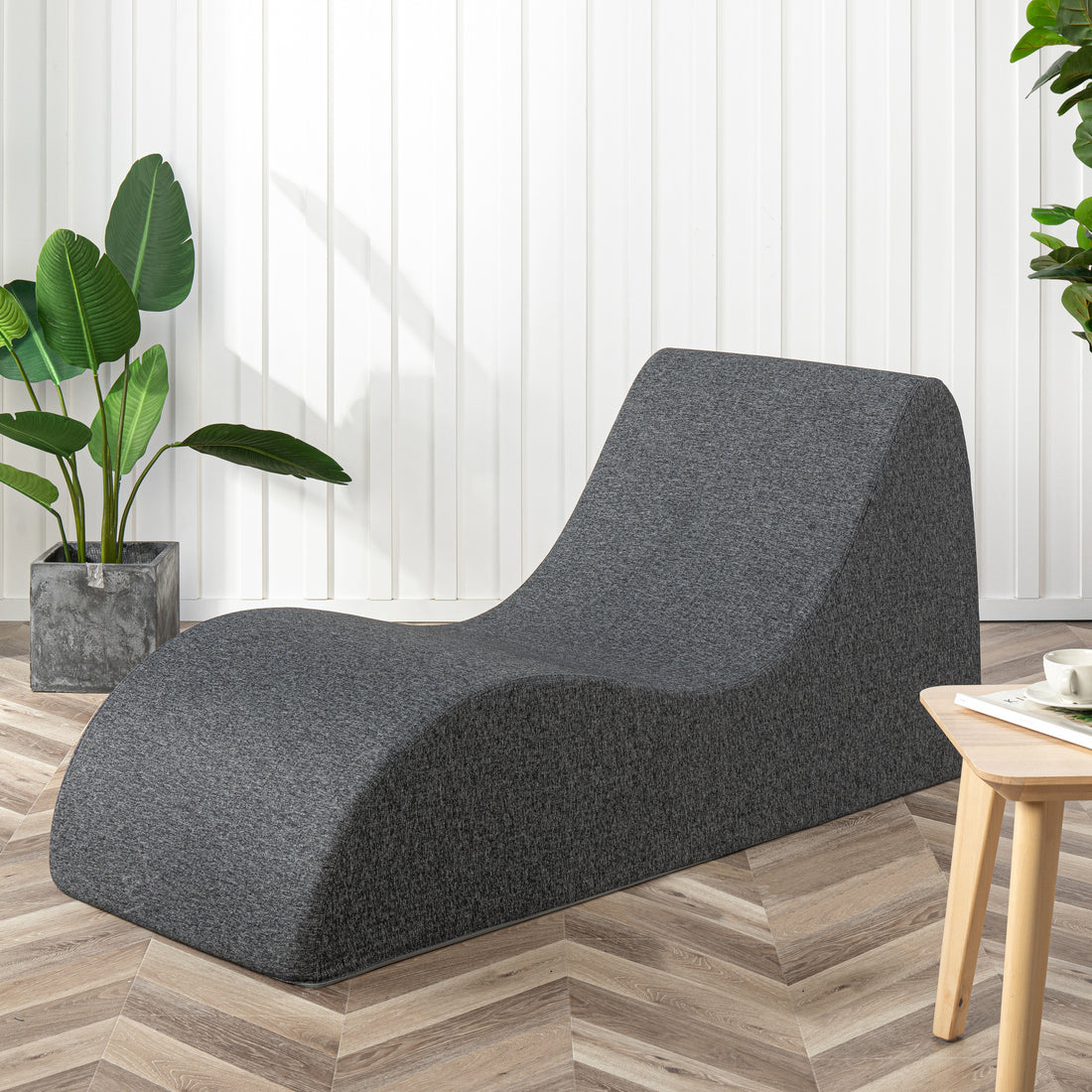 Vivon くつろぎチェア 低反発 ダークグレー