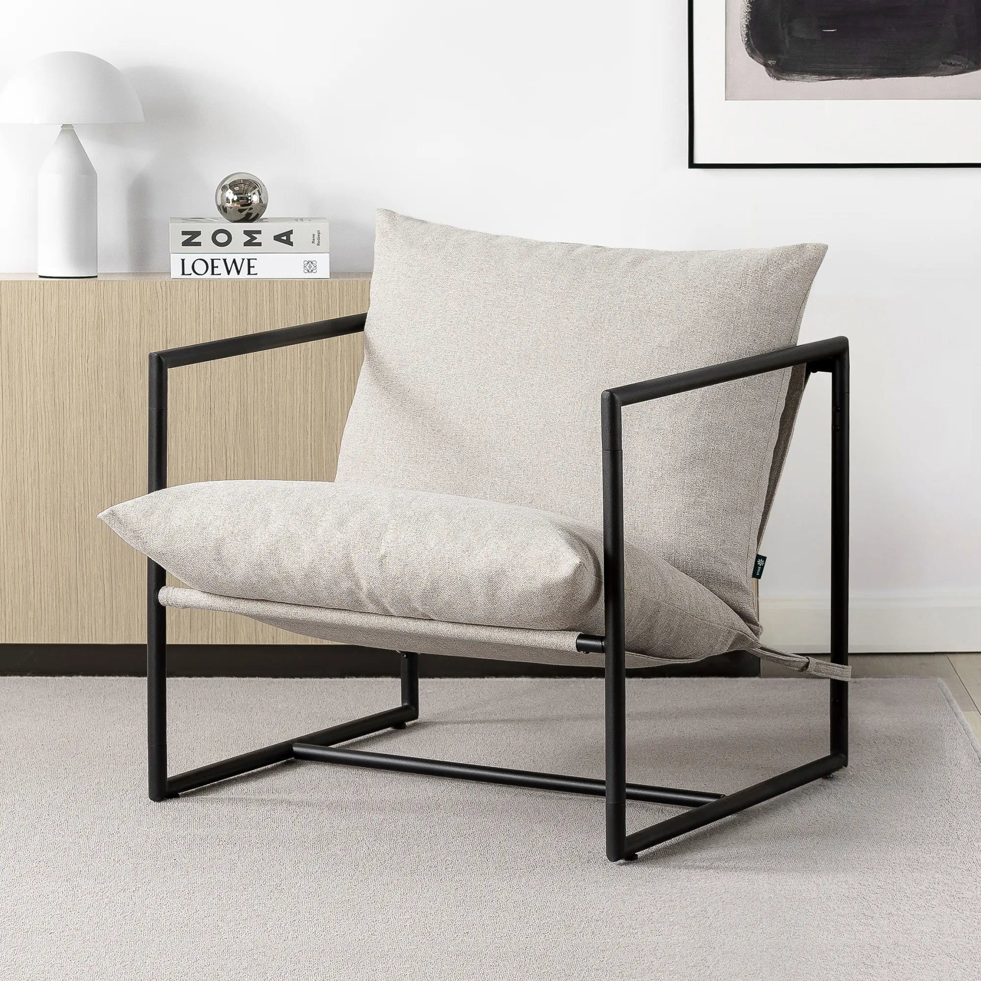 ZINUS Aidan ラウンジチェア オートミール_07