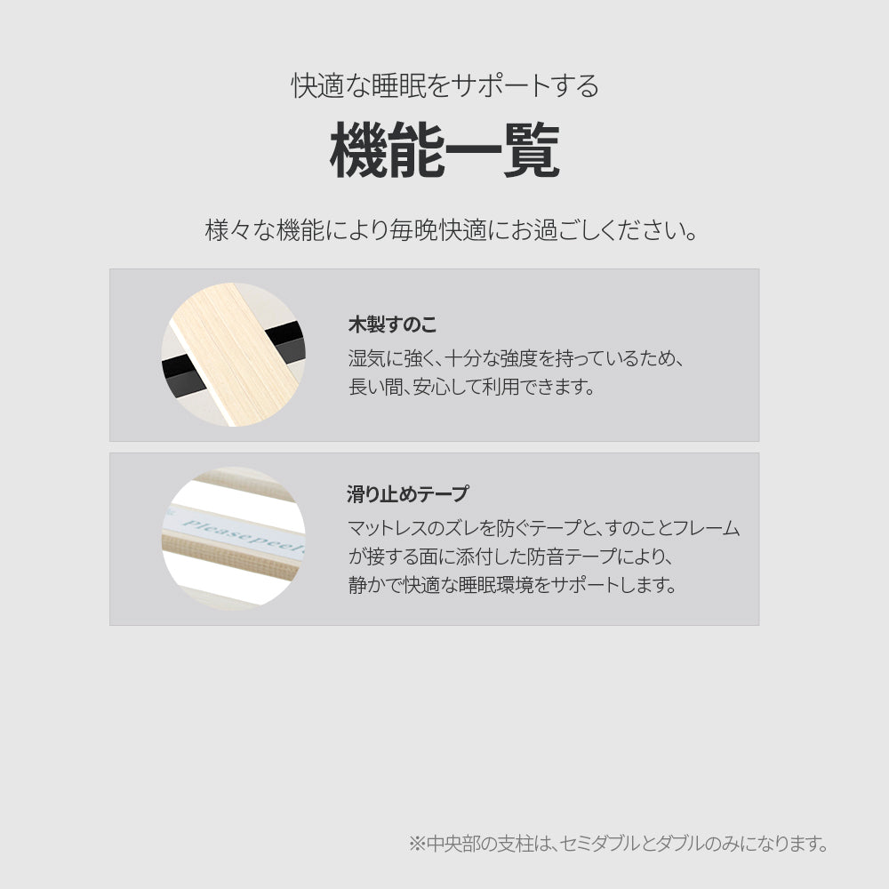 Arnav ベッドフレーム スチール ヘッドなし 25cm ブラック ホワイト