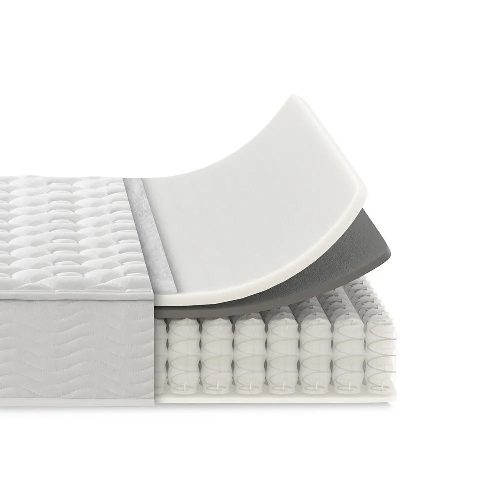 Hi-Bo ポケットコイルマットレス 抗菌加工 15cm 20cm ホワイト ブラック