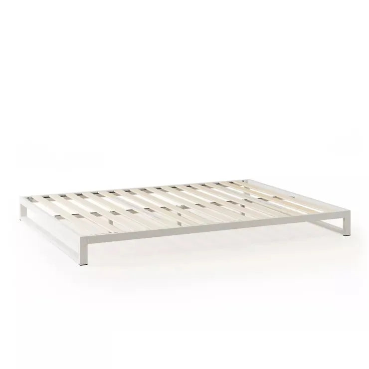 Heavy Duty スチールベッドフレーム 18cm ブラック ホワイト