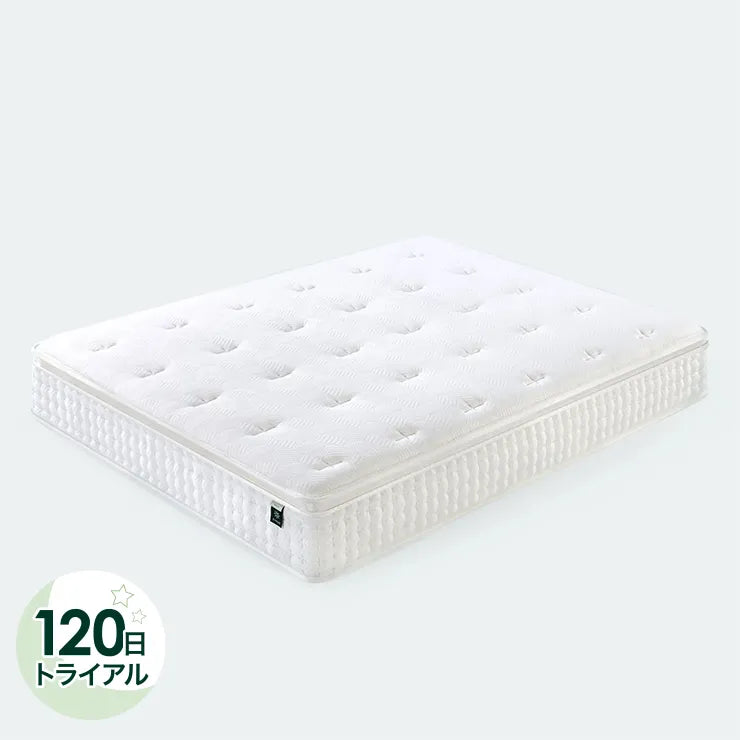 Prime Luxe ハイブリッドマットレス (ポケットコイル+ウレタンフォーム) 25cm・33cm ホワイト