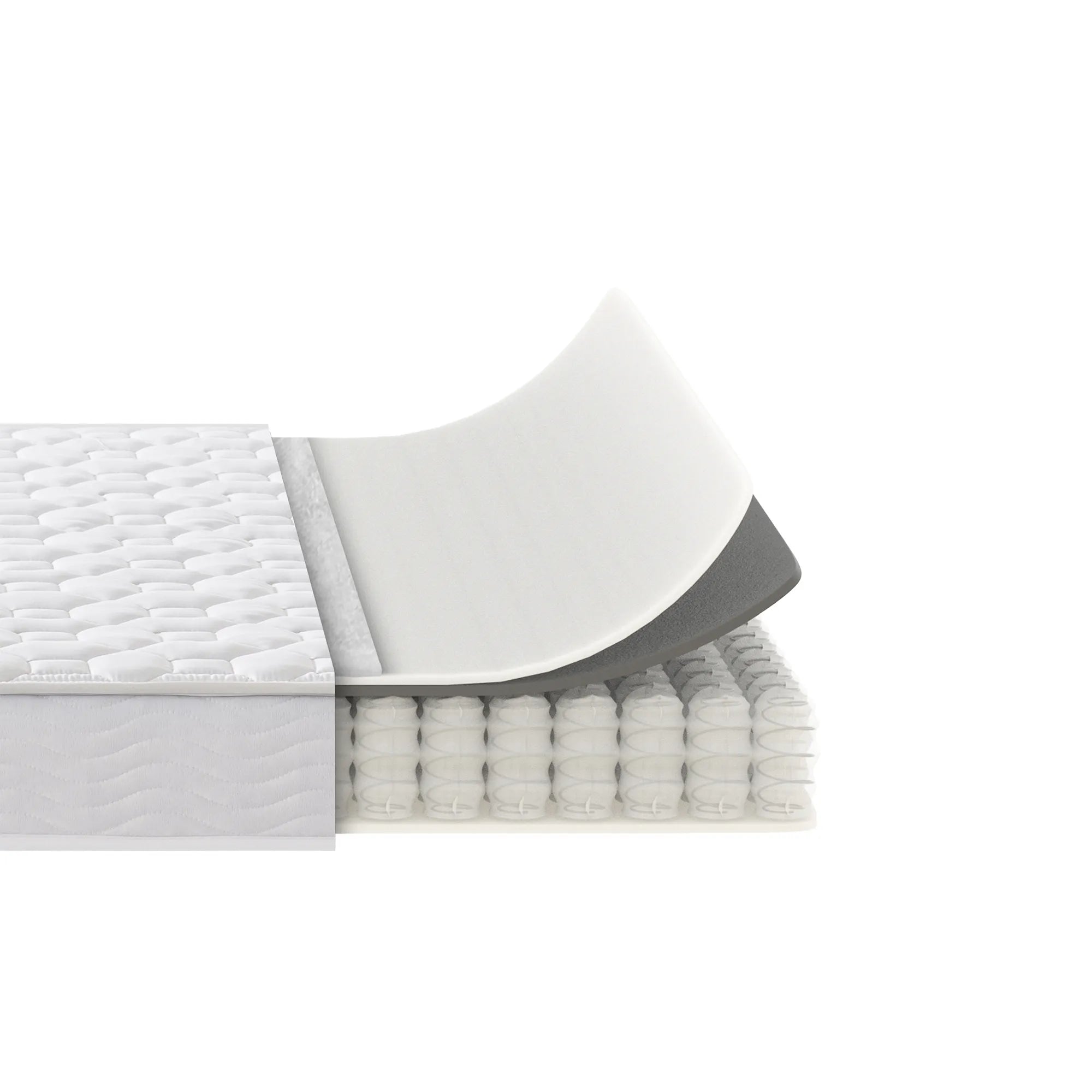 Regular ポケットコイルマットレス 抗菌加工 15cm 20cm ホワイト ブラック