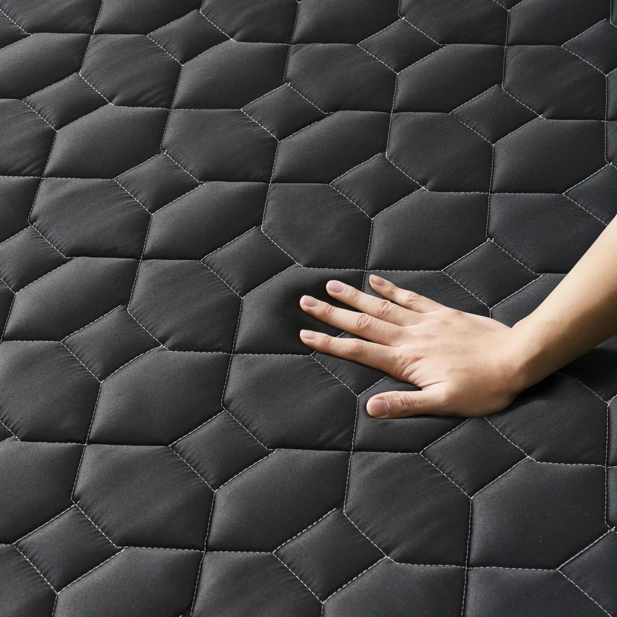 Regular ポケットコイルマットレス 抗菌加工 15cm 20cm ホワイト ブラック