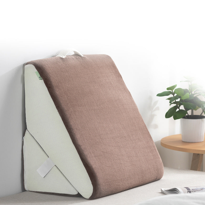Wedge 枕 フロアクッション 低反発 56cm ブラウン