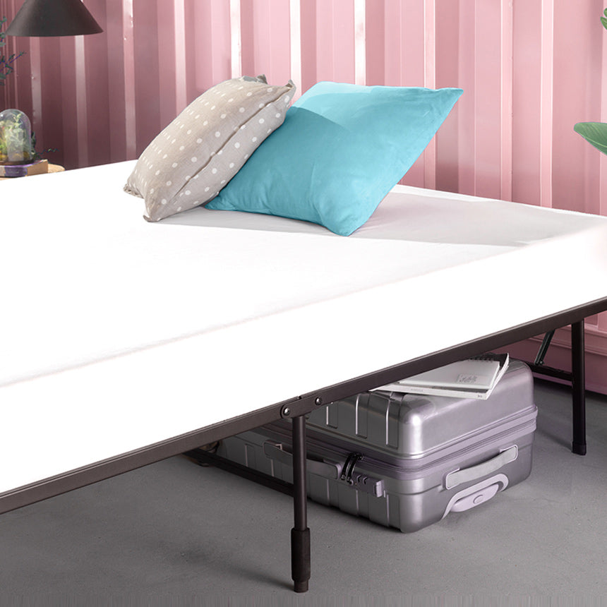 SmartBase ベッドフレーム スチールすのこ 折りたたみ スチールパイプヘッドなし 36cm ブラック ホワイト