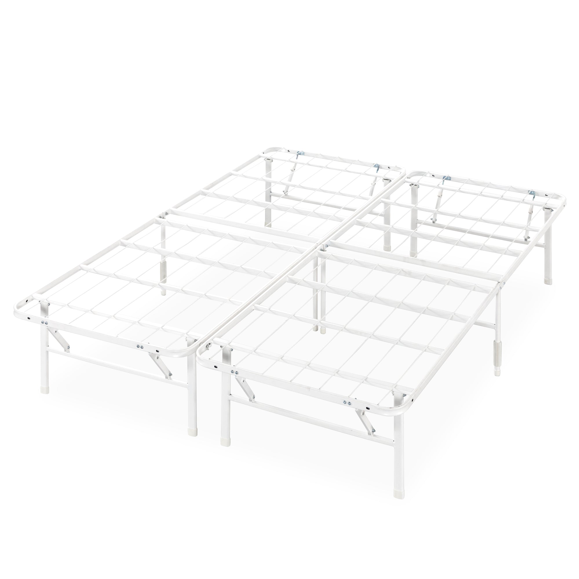 SmartBase ベッドフレーム スチールすのこ 折りたたみ スチールパイプヘッドなし 36cm ブラック ホワイト