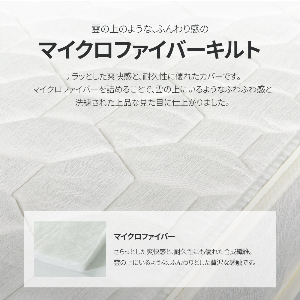 【良品アウトレット】【旧規格】Classic ハイブリッドマットレス ポケットコイル 低反発 15cm ホワイト