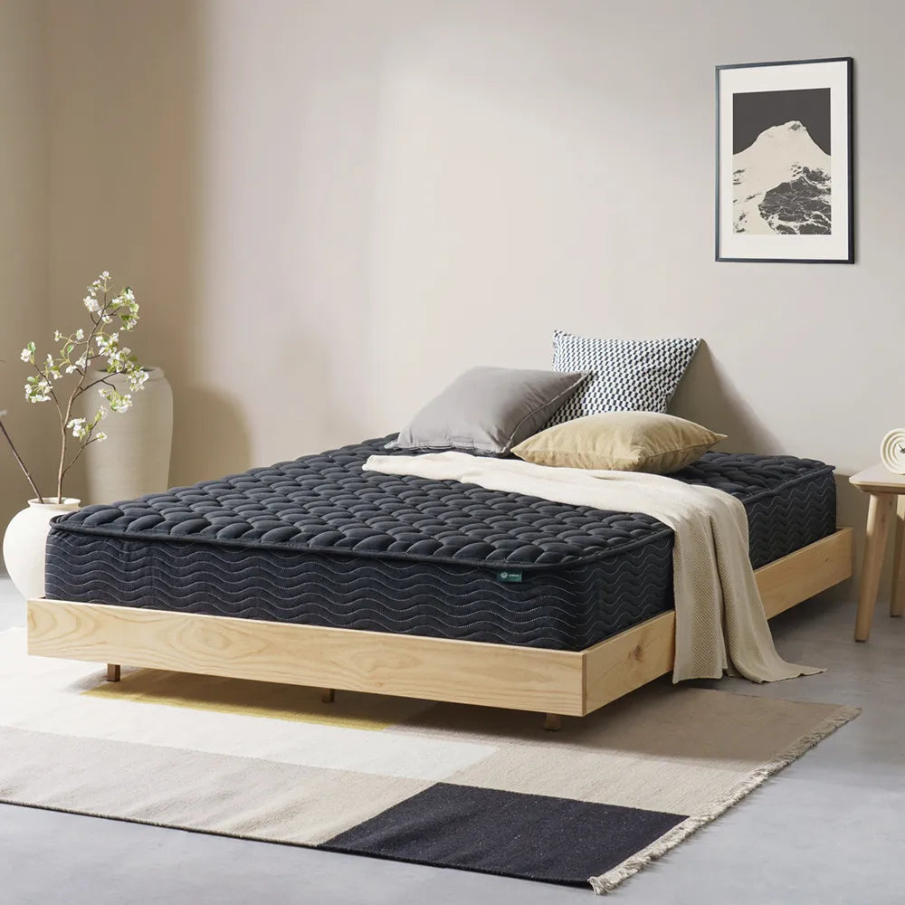 Hi-Bo ポケットコイルマットレス 抗菌加工 15cm 20cm ホワイト ブラック