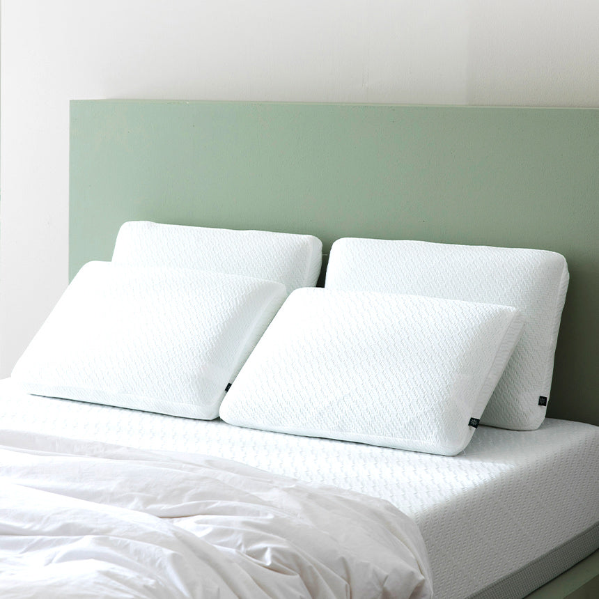 GreenTea-Traditional 枕 低反発 抗菌加工 15cm ホワイト